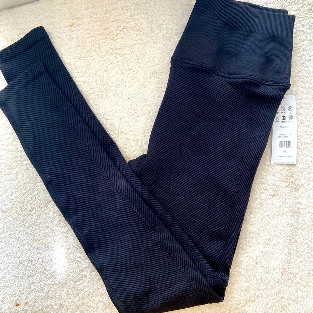 NWT spiritual gangster row leggings M